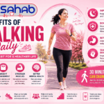 Person walking outdoors for better health and fitness